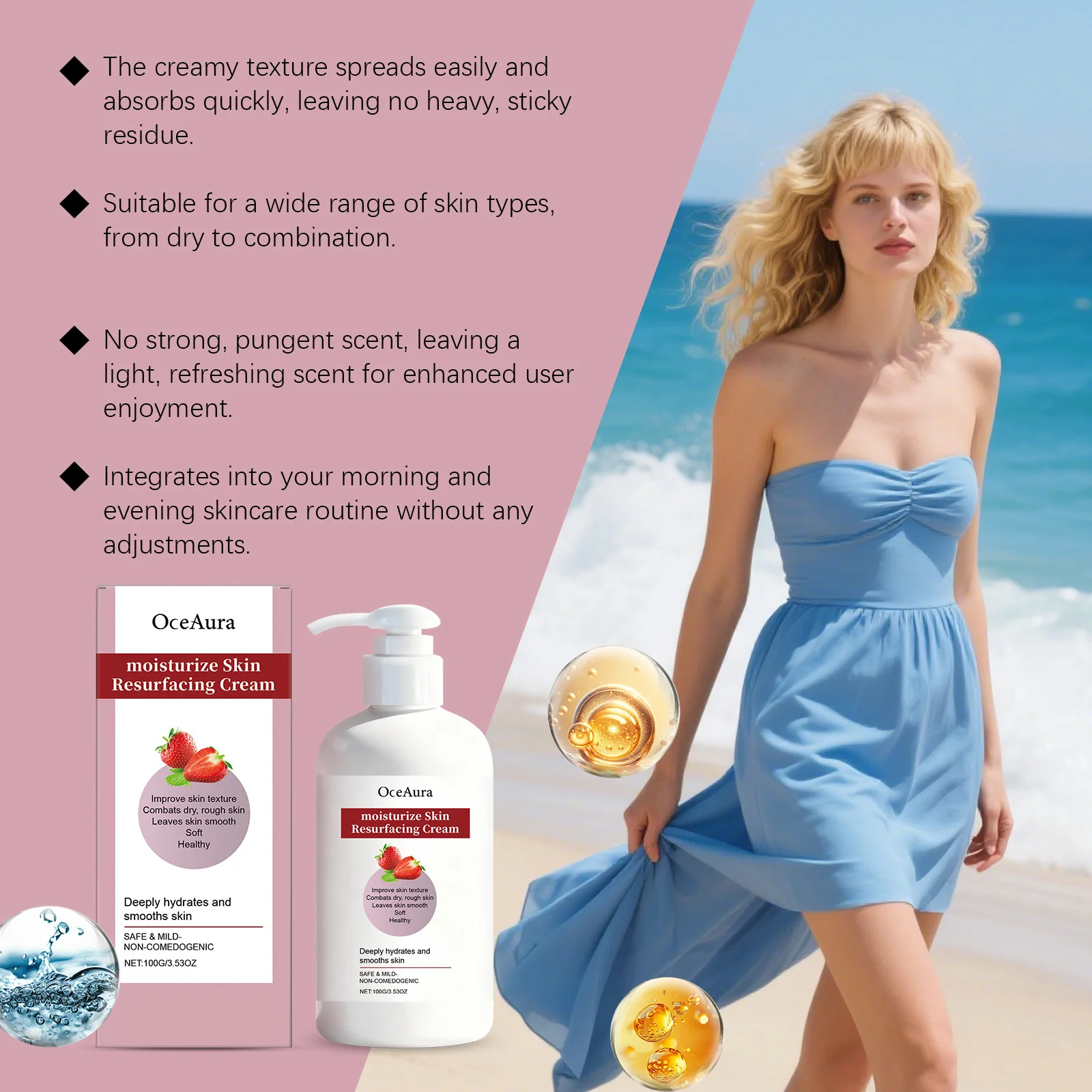 Strawberry Moisturizing Lotion Repair Dry Skin Smoothing Wrinkles Brightening Softening Lasting Fragrance Body Nourishing Lotion