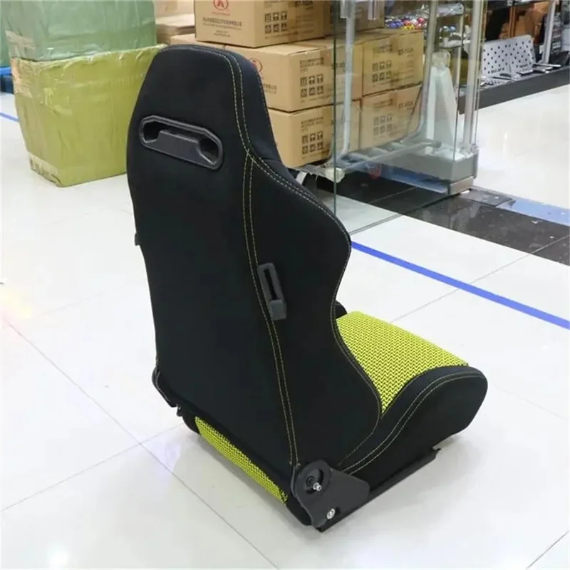 Auto Accessories  L Size Universal Adjustable Racing Bucket Seats With Black Braid