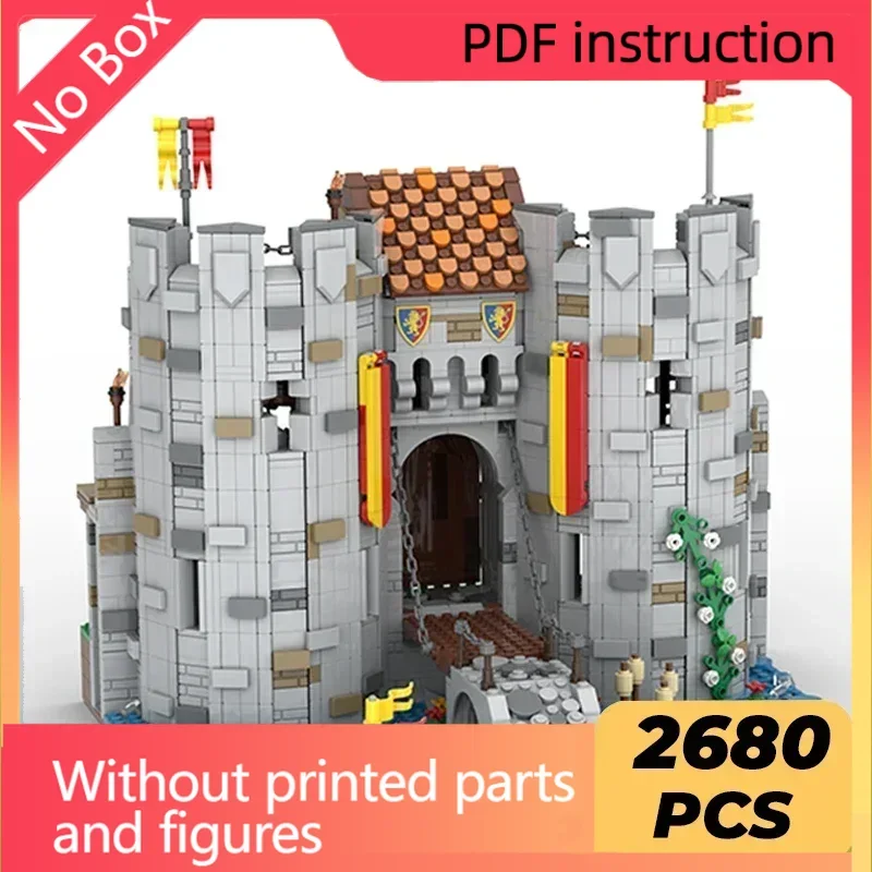 ตัวต่อแบบจำลองปราสาทยุคกลางคริสต์มาส ประตูปราสาทบริคเทนสไตน์ ชุดตัวต่อเทคโนโลยี ของขวัญ ของเล่น ชุดประกอบ DIY