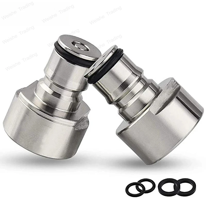 

Ball Lock Conversion Kit, Coupler Adapter FPT 5/8 Thread Stainless Steel Ball Lock Quick Disconnect Gas & Liquid Post