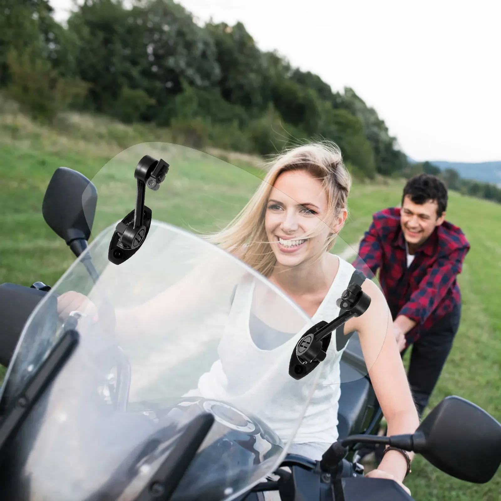 

Лобовое стекло мотоцикла, регулируемое универсальное прозрачное лобовое стекло для мотоцикла, многоразовый прозрачный модифицированный дефлектор ветра для мотоцикла