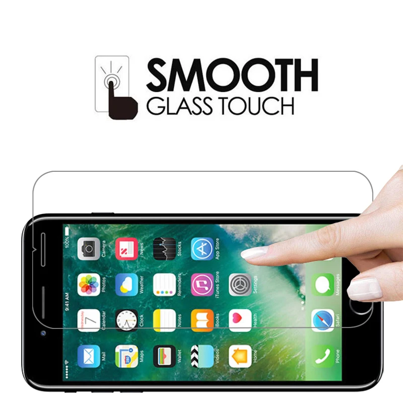 حافظة هاتف لهاتف أبل آيفون 7 بلس من الزجاج المقسى على آيفون 7 آيفون 7 بلس 7 بلس plu 7plu غطاء خلفي آيفون 7 حافظة بلس