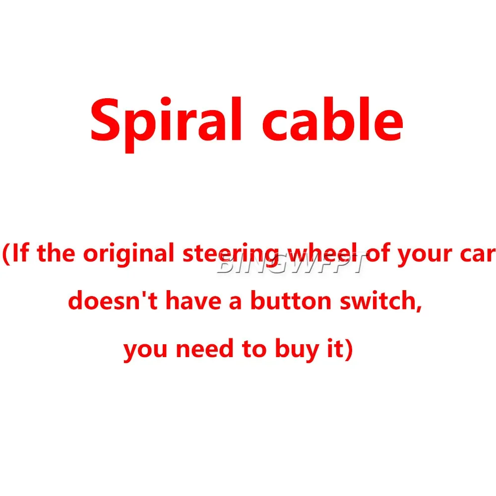 If your car did not have a button switch before. you need to upgrade the spiral cable with high configuration