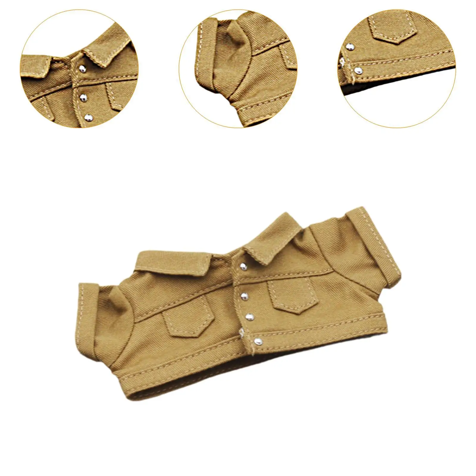 17cm Doll Outfit Denim Jacket for Creative Play And Gift Giving