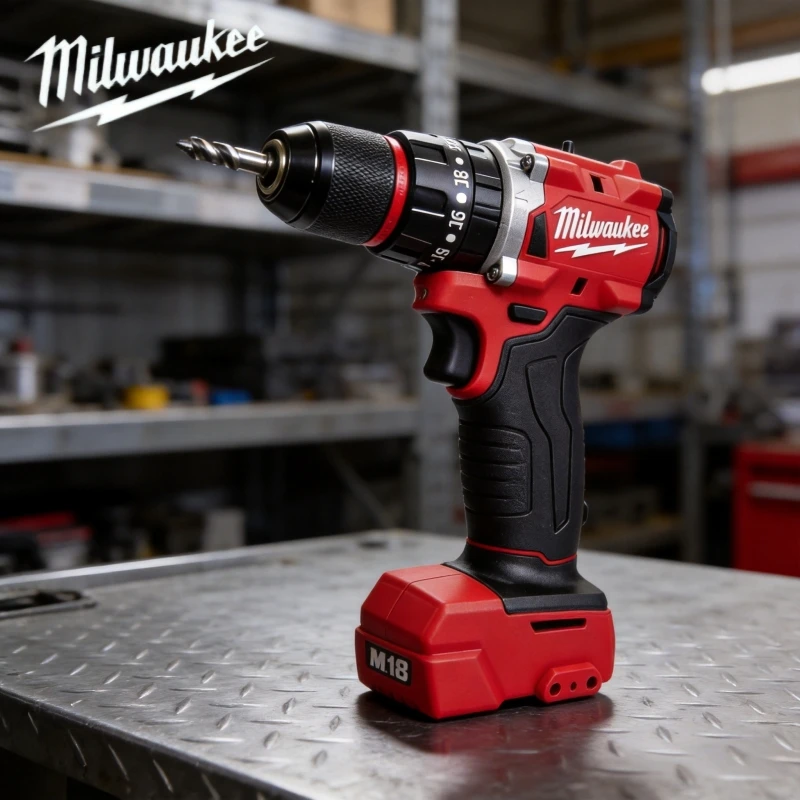 MilwaukeeM18 Brushless Electric Drill, 18V Cordless Drill/Driver Chuck Variable Speed for DIY and Professional NO Battery
