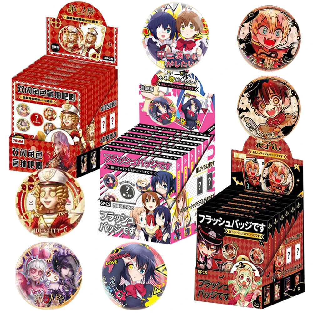 

Anime Peripheral Characters Collection Transparent Cards Cartoon Designs Movie Double Flash Badge Trendy Toys Christmas Gifts