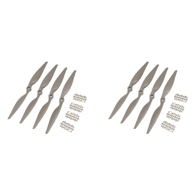 【GLAD】8PCS RC Propellers CW 12X6 Inch For Airplane With Adapter Rings