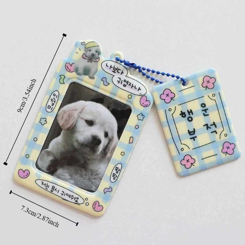 3 Inch Kpop Photocard Holder Y2K Style Kawaii Design ID Trading Card Protector Bus Card Holders Collectible
