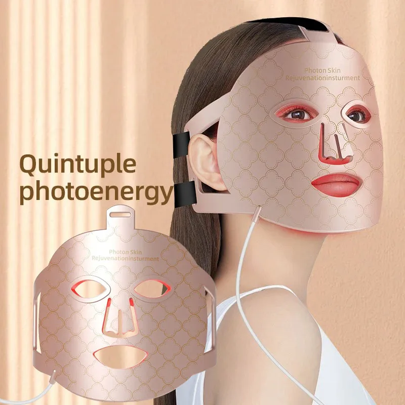 New 4 Colors Photon Nir Light Skin Rejuvenation for Facial 850nm Led Red Infrared Led Face Mask Red Light Therapy Photon Mask