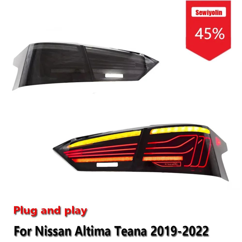 

Sewiyolin автомобильные светодиодные задние фонари в сборе для Nissan Altima Teana 2019-2022 авто противотуманные DRL тормозные указатели поворота Plug and Play