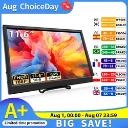 11.6 Inch Portable Monitor HDMI-Compatible Laptop second screen Gaming Extended Display For Switch/PS4/Xbox/Raspberry Pi
