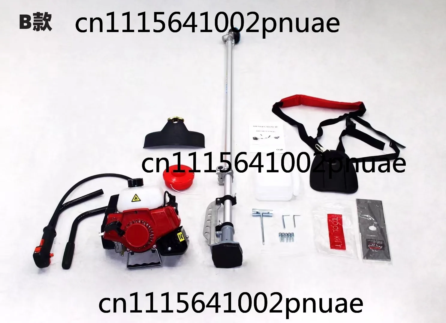 Brush Cutter Lawn Mower CG411 40.2cc 2-Stroke 1E40F-6 Engine 1.45KW Brush Cutting Machine Backpack Gas Weeder Grass Trimmer