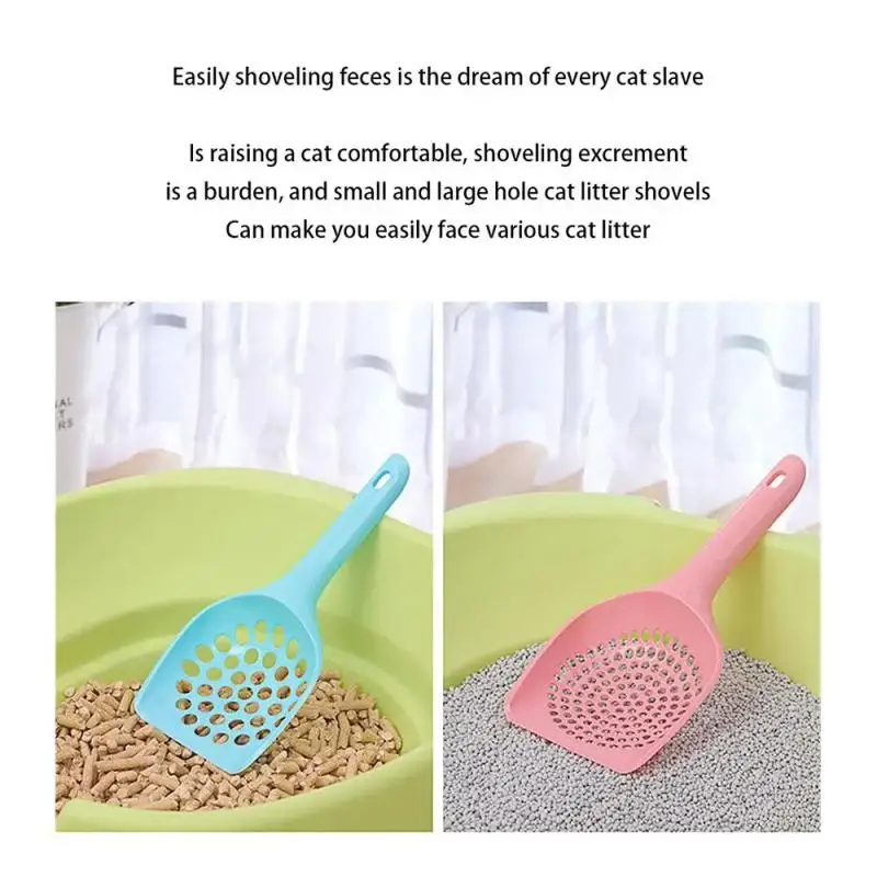 Plastic Cat Litter Scoop Pet Care Sand Waste Scooper Shovel Hollow Cleaning Tool Hollow Style Lightweight Durable Easy to Clean