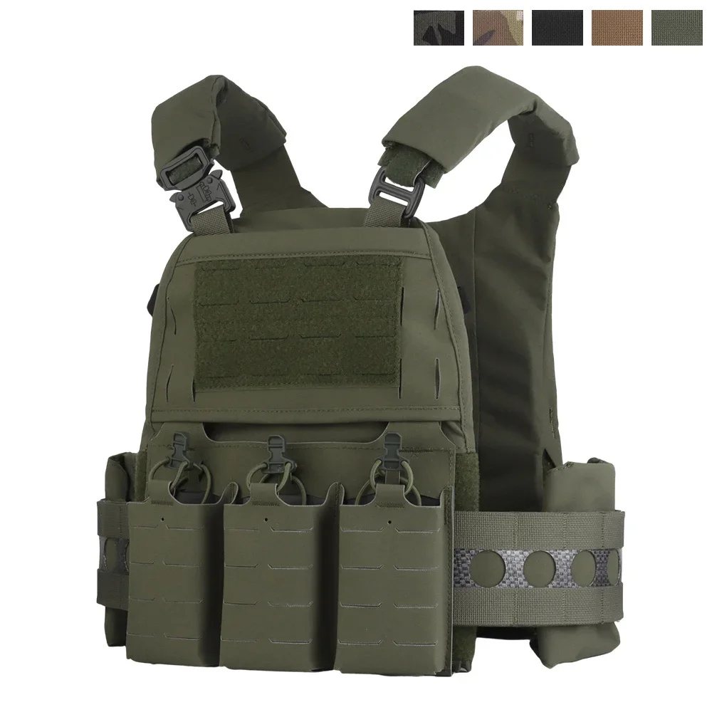 

New Version Tactical FCPC V5 Plate Carrier Ferro Style Quick Release Vest Triple 556 Magazine Pouch MOLLE Hunting Airsoft Gear