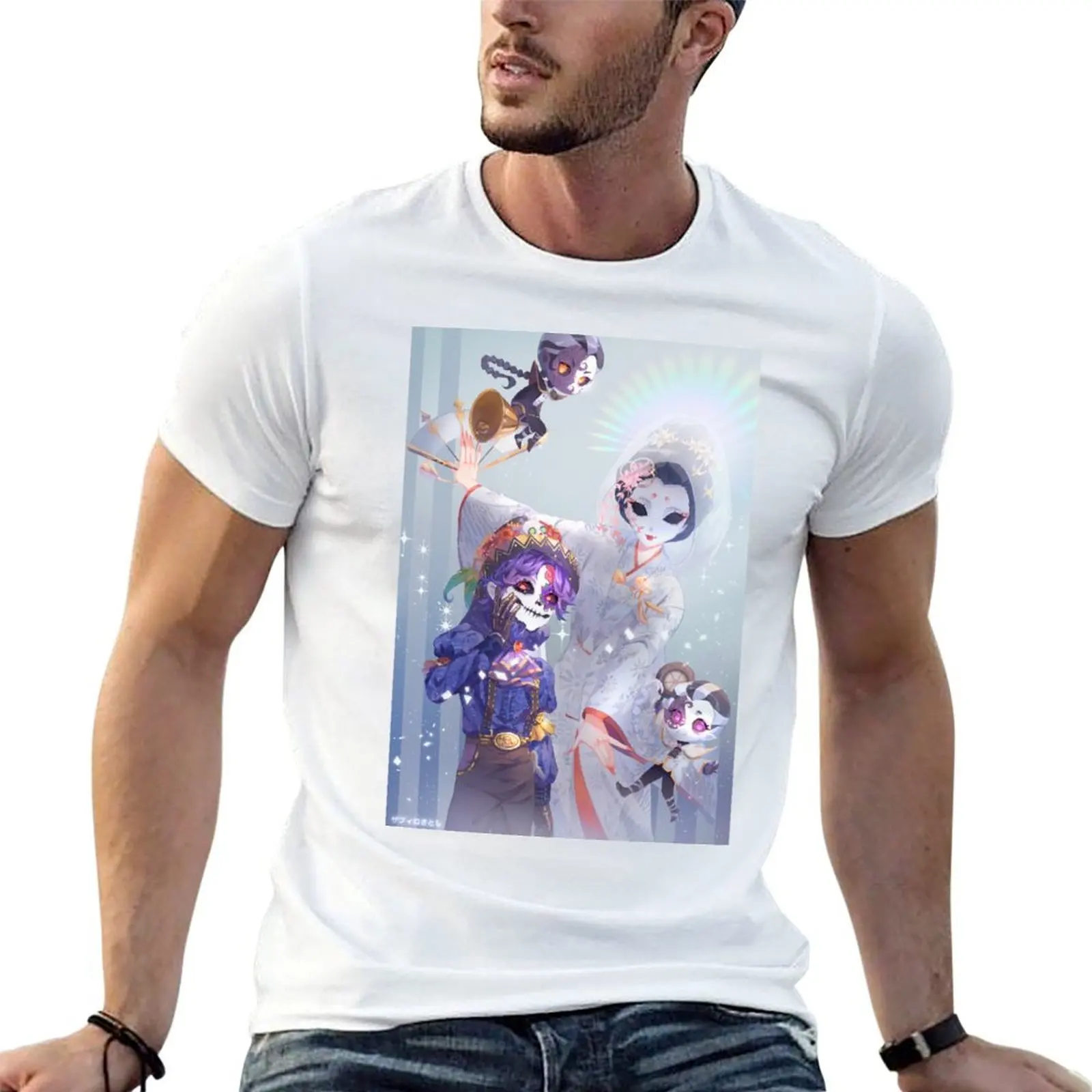 Identity V Geisha, Prospector and Wu Chang T-Shirt cheap stuff boys whites heavyweight t shirts for men