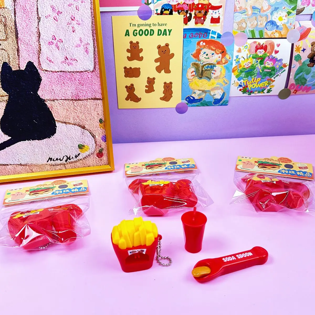 Mini Lebensmittel Pommes Set Fütterung Spielzeug Kreative Simulation Lebensmittel Pommes Lustige Fütterung Spielzeug Kinder Spielen Haus Spielzeug Nette Student Geschenke