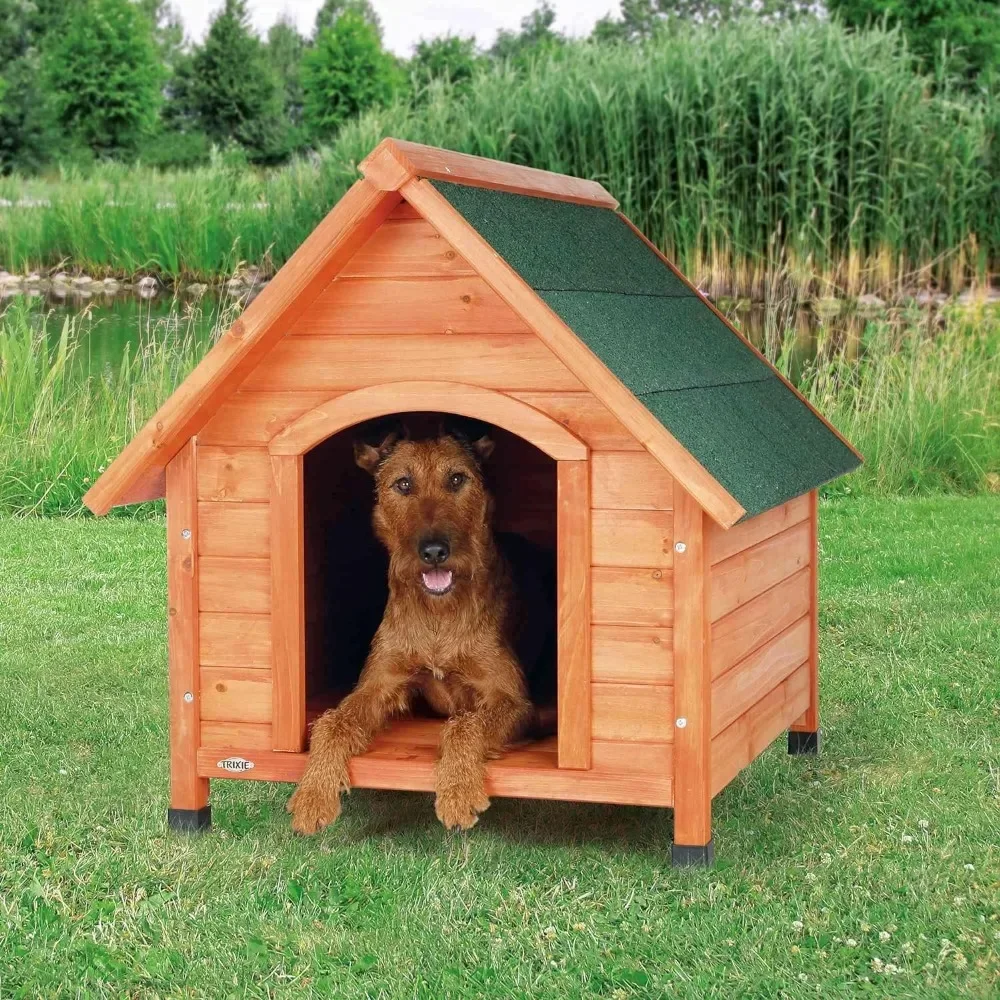 

Y Natura Cottage Dog House | Medium Foldable Dog Playpen Puppy House for Dogs Mobile Kennell Crates Pets Large Wood Supplies Pet