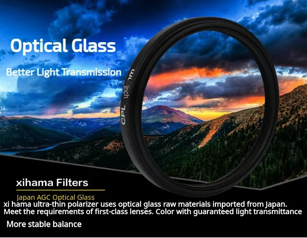 CPL Lens Filter 37mm Circular Polarizing Filter with Clip Compatible for Most Smartphones CPL Filter Lens Optical Glass