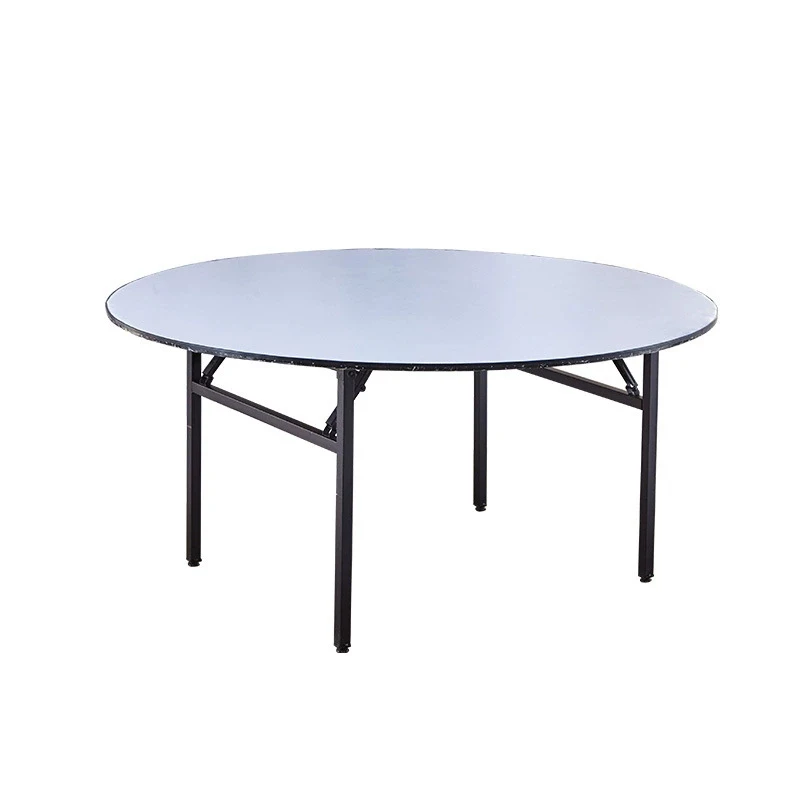 

Hot Selling White Wood Metal Leg Foldable Round Banquet Tables for Weddings Outdoor Restaurants Hotels Event Wholesale