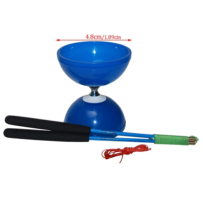 MAGICYOYO Triple Bearing Diabolo Medium Size 5Inch Yoyo High Performance Diabolo Skill With 2 Pair Carbon Sticks+2 Extra Strings