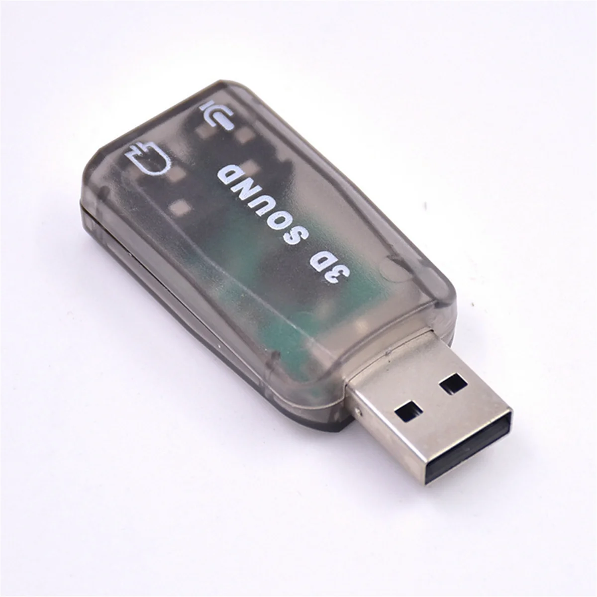 USB Sound Card External Sound Card USB to 3.5Mm Stereo Audio Adapter for Win 7 8 Android Speaker Laptop Headset