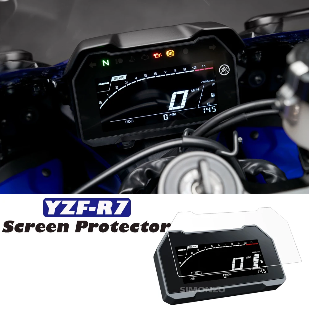 Motorcycle Instrument Dashboard Cluster Scratch Protection Film Screen Protector For YAMAHA YZF R7 YZF-R7 r7 2021 2022 2023 2024