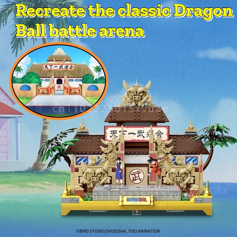 Blok Bangunan Pantasy Dragon Ball Baru Klub Seni Bela Diri Nomor Satu di Dunia Mainan Rakitan Model Koleksi Hadiah Natal
