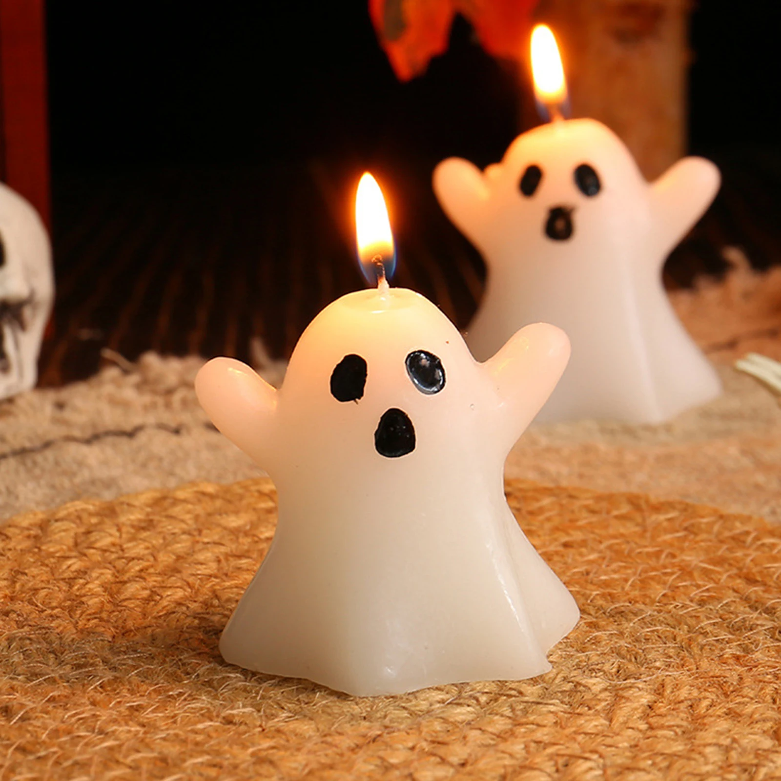 Ghost Candles Cute Gothic Halloween Candle Desktop Home Decor Art Craft Present