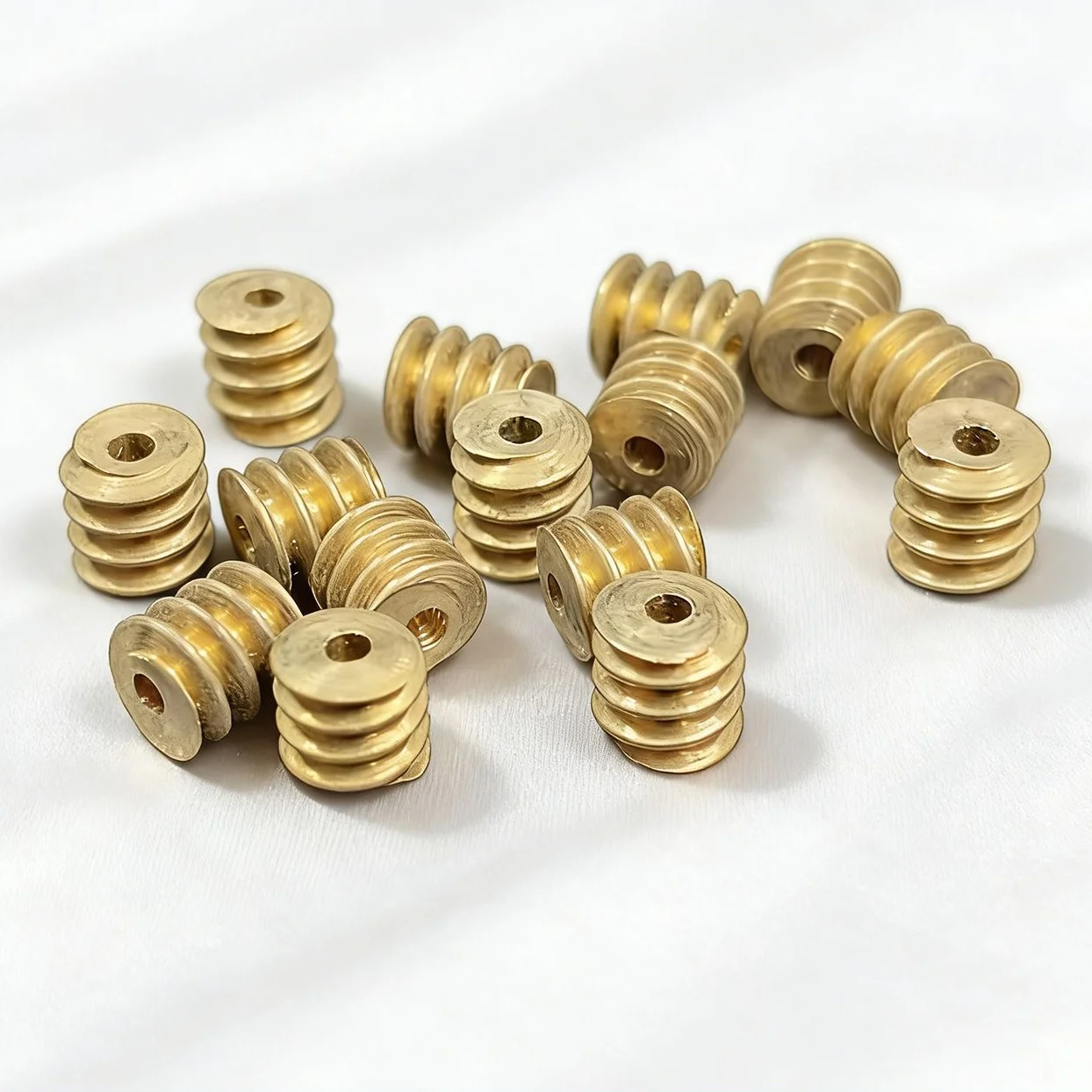 5pcs 0.5 Module Brass Worm Gear Worm Wheel 6x6mm Shaft Hole 2mm Tight Fit Motor Gear Rack Mechanical Transmission Accessories