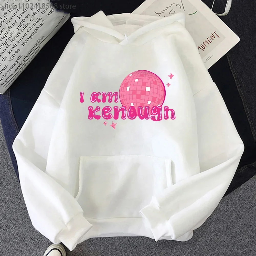 Ik Ben Kenough Hoodie Barbenheimer Hot Pink Barbiee Sweatshirt Grappige Film Kleding Mannen/Vrouwen Kpop Streetwear Lange Mouw Top mannelijke
