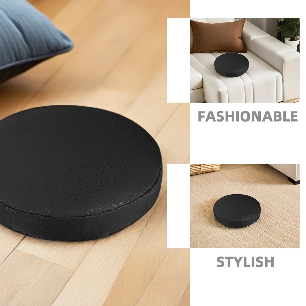 2 stuks ronde hoezen elastische ronde hoes stretch stoel stoelhoezen voor eetkamer stoelbeschermer modern design zwart