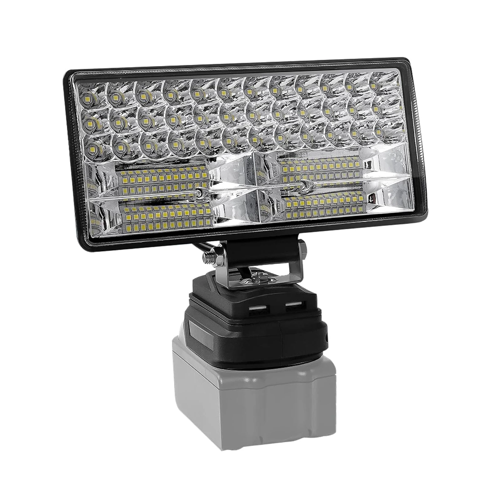 11800LM ไฟ LED สำหรับ Makita 35W พร้อมพอร์ต USB คู่เข้ากันได้กับโคมไฟสไตล์วินเทจไฟฉุกเฉินแบตเตอรี่ Li-ion 18V