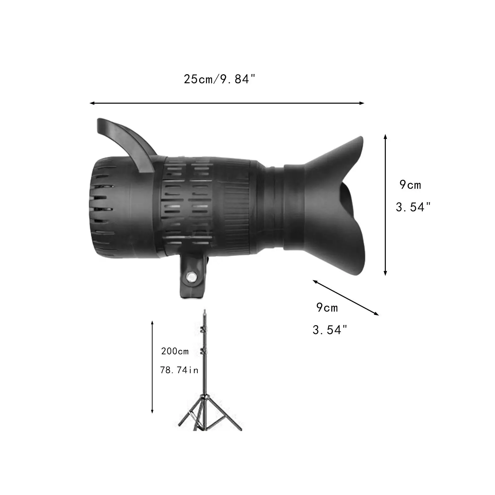 Photography Video Light Lamp 3200K-6500K Studio Light for Make up Video Recording Filming Live Streaming Vlogging Portrait