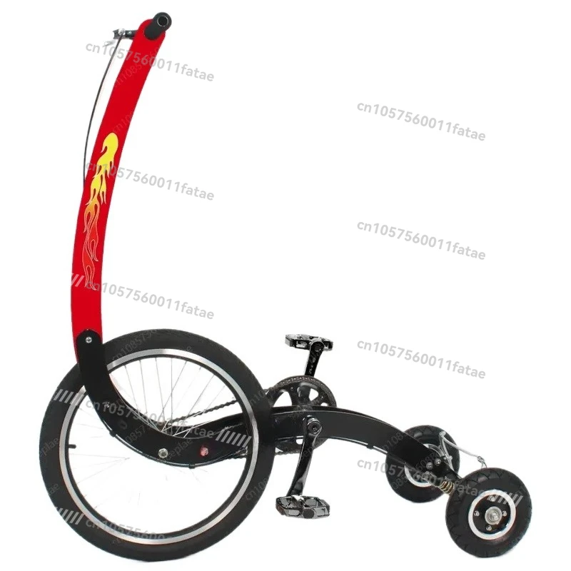 

Adult Fitness Equipment Mini Running Sport Halfbike Pedal Three Wheel Stand Up Exercise Half Bike