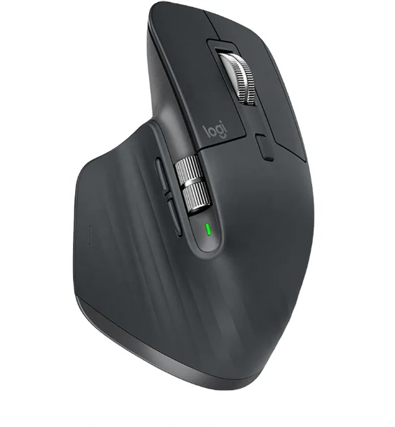 MX Master 3S Wireless Mouse with Workflow Customization 7 Buttons 2 Scroll Wheel 2.4G Wireless Receiver for Business