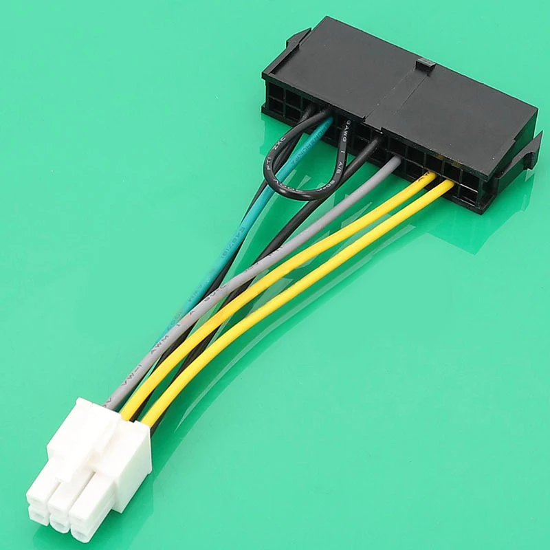 24Pin Female To 6P Male Power Adapter Converter Cable For  6 PIN 3060 7050 Mainboard