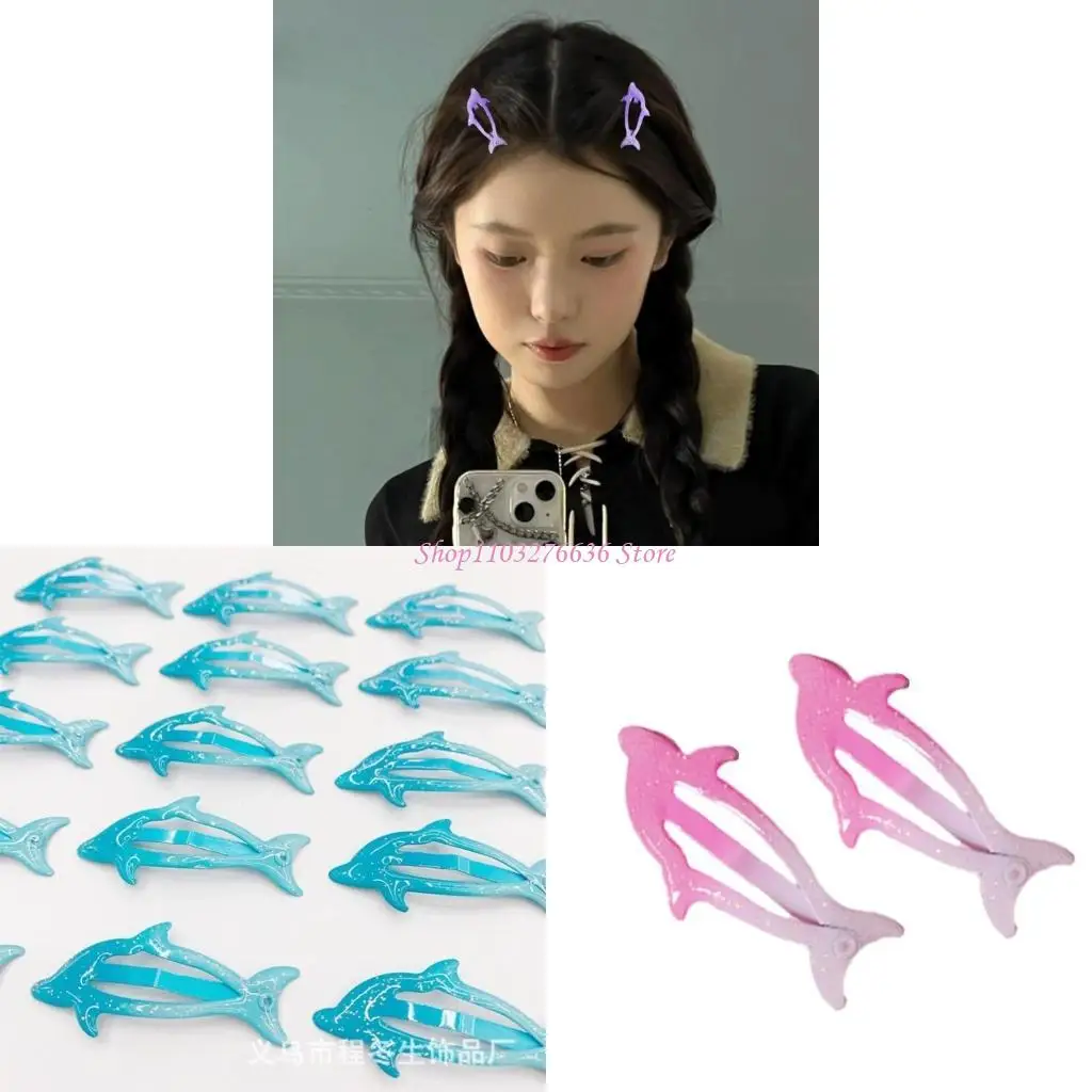

R6FD 1 Pair Dolphin Hairpin Hair Clip Side Hair Clip Hairgrip for Girl Children