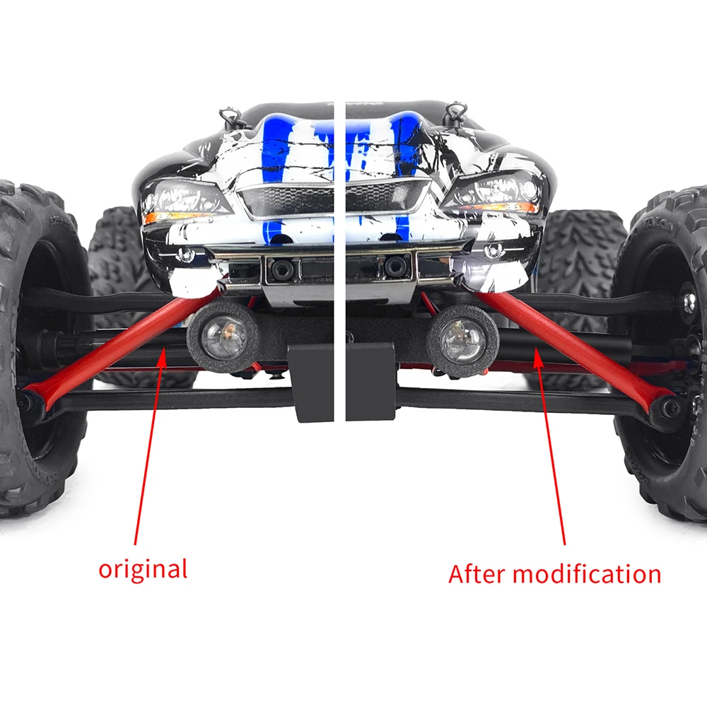 AXSPEED 2szt Stalowy przedni tylny przegub wału napędowego skrzyni biegów do E-Revo Summit VXL Slash 4WD 1/16 RC Car Upgrade Parts