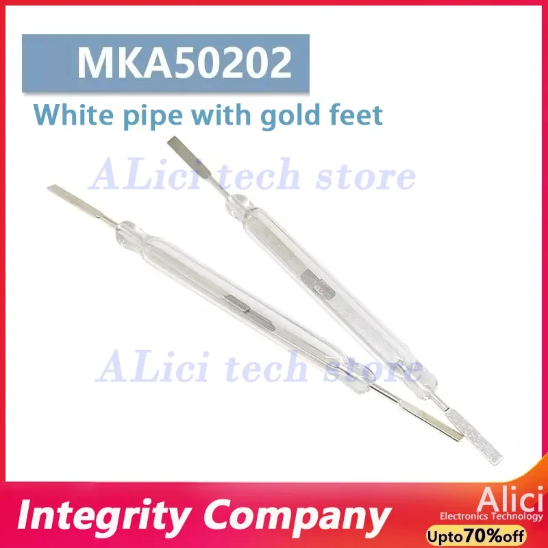 5PCS/Lot MKA50202 Reed 5*50MM Normally Open High Power High Current 5A 250W 250V Sensor Magnetic Control