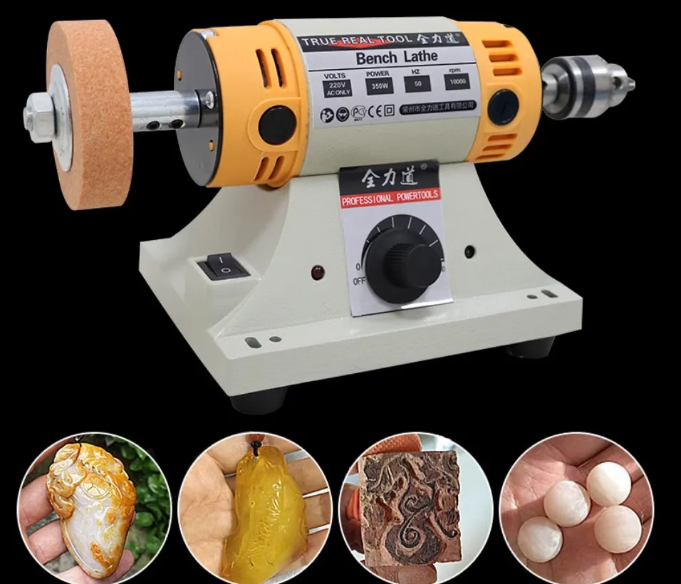 Small multifunctional desktop grinder woodworking jade cutting grinding carving polishing machine electric grinding tools