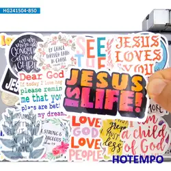 20/30/50PCS Faith Stickers God Words Love Jesus Positive Energy Decals for Laptop Scrapbook Luggage Car Motorcycle Phone Sticker