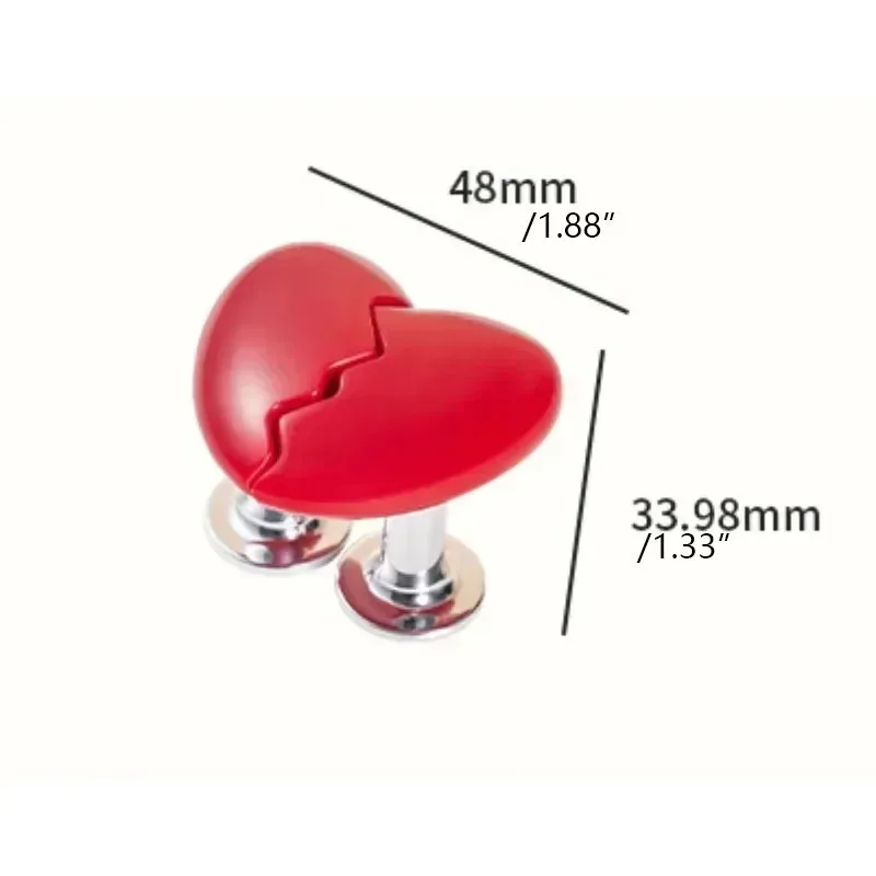 Toilet Toilet Heart-Shaped Button Handle Toilet Button Bathroom Water Tank Button Bathroom Decorative Accessories Nail Protector