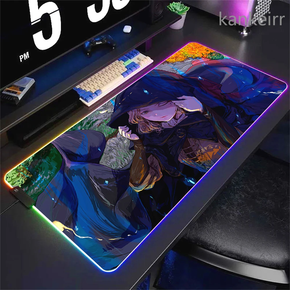 EldenS R-RingS ماوس الوسادة الألعاب LED ماوس حصيرة 600x300 Mousemats الجدول منصات الكمبيوتر Kawaii حصيرة مكتبية RGB لوحة المفاتيح حصيرة XXL