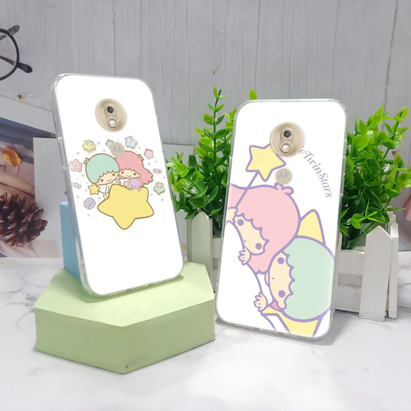 Little Twin Stars Transparent Soft Case for Samsung Galaxy A04 A04S A14 A23 A34 A54 M23 M33 M53 M52