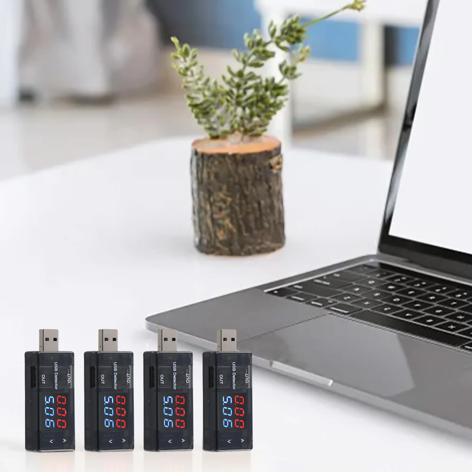 

4 упаковки USB-вольтметра Амперметра Цифровой ЖК-дисплей для измерения напряжения и тока с разрешением 0 01 В/0 01 А для USB-зарядных устройств