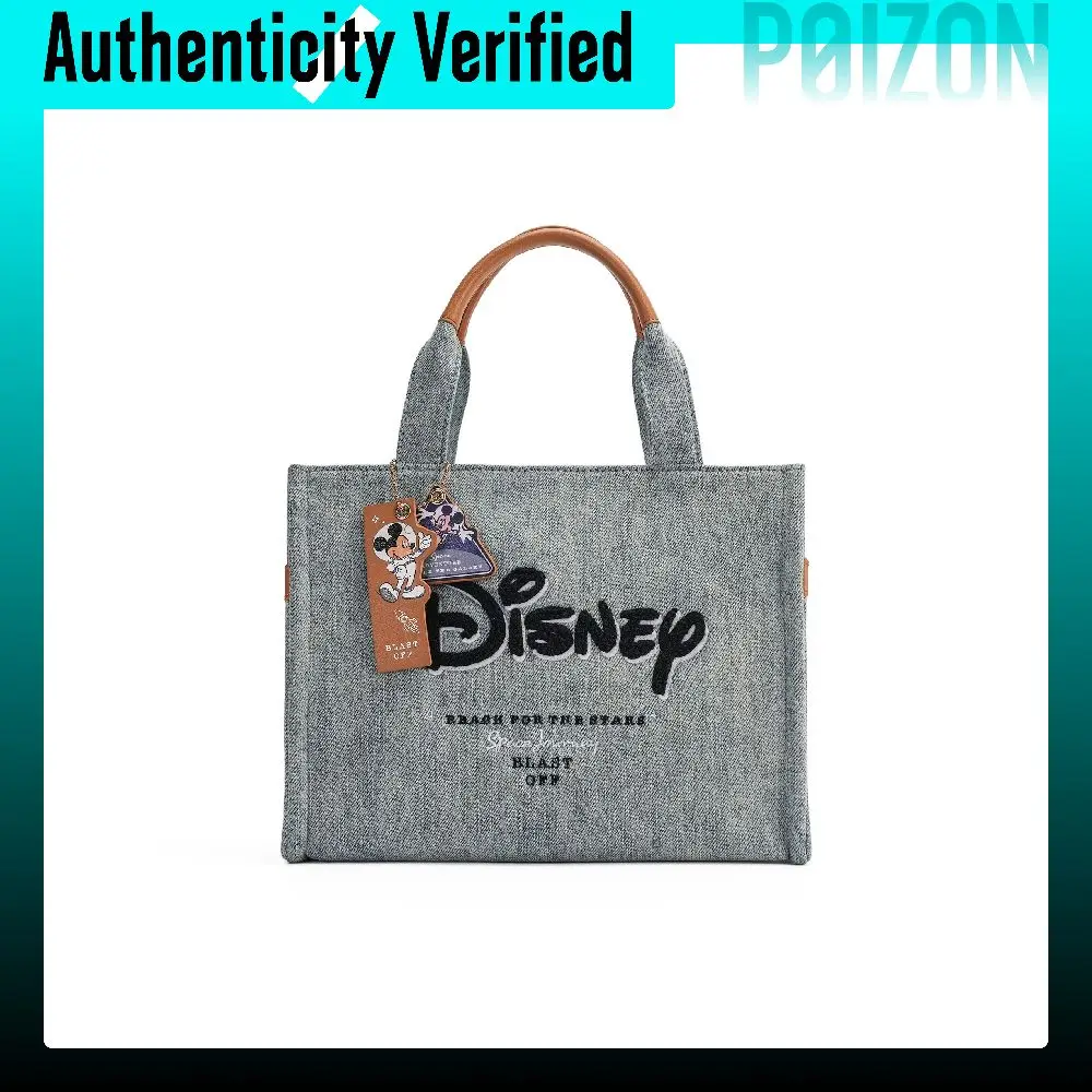 Bolsos de la colección Mickey de Disney, de tela vaquera, color gris, modelo DHF62498-A.