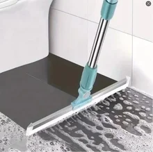 Brazil Magic Silicone Bathroom Floor Scraper Household Bathroom Cleaning Squeegee Plastic Handle Two-In-One Dry And Wet Use