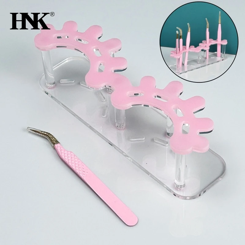 Acrylic Eyelash Tweezers Storage Holder Stand 8 Holes Convenient Tweezers Stand Shelf Hold Eyelash Extension Tattoo Makeup Tool