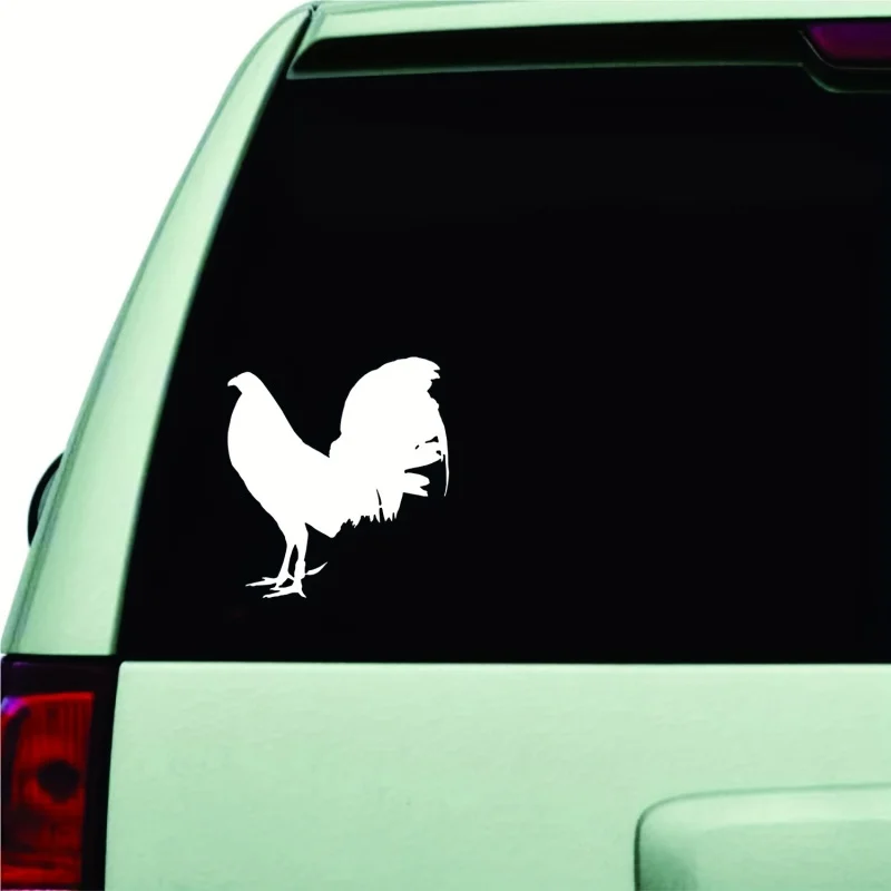 1pc 5.68x5.20in/14.4x13.2cm big Rooster car sticker funny vinyl decal car sticker car styling black/silvery/laser