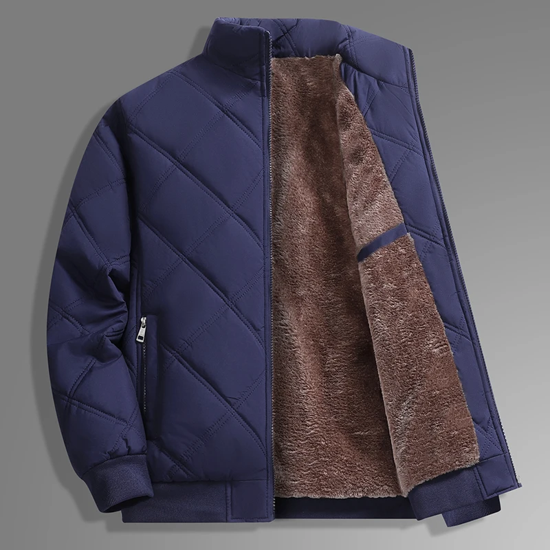 معطف باركاس موضة شتاء جديدة للرجال سميك دافئ مقاوم للرياح هدية للأب والزوج سترة مقاس كبير 8XL 7XL ملابس ماركة